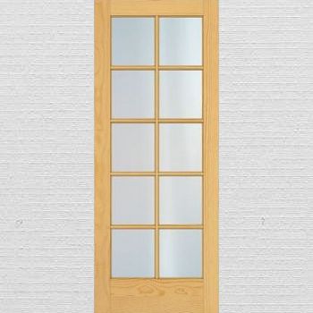 10-Lite Pine Door